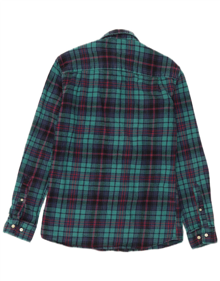 Męska koszula flanelowa Jack Wills, bawełniana w średnią zieloną kratkę