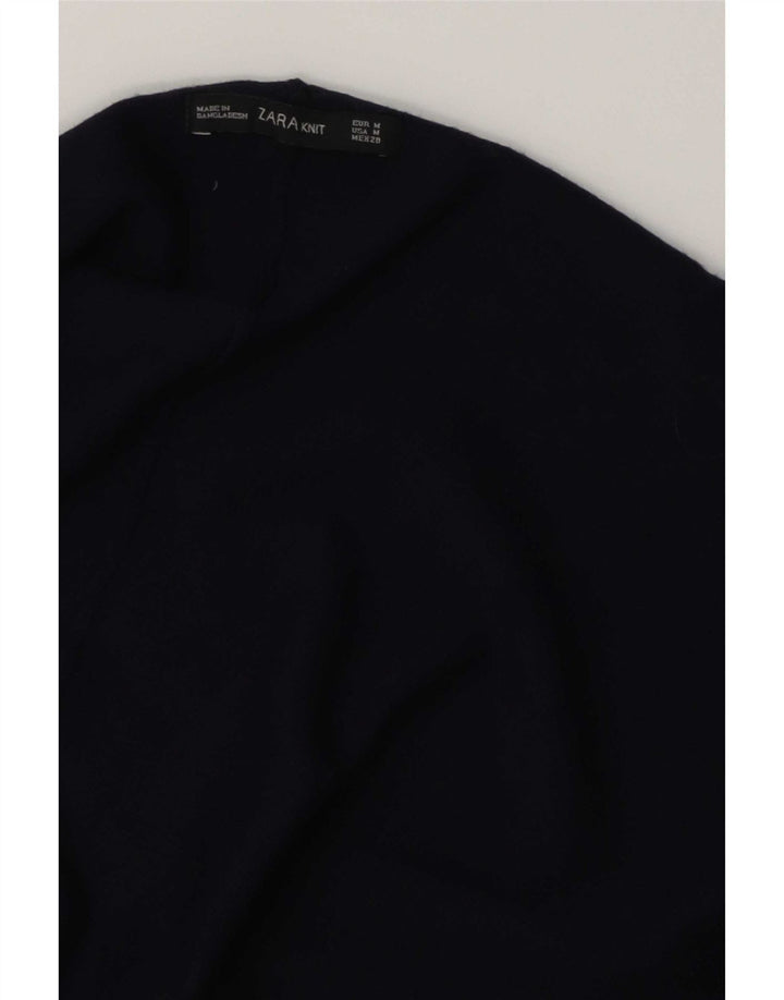 Damski sweter o przedłużonym kroju, oversize'owym, UK 14, średni granatowy