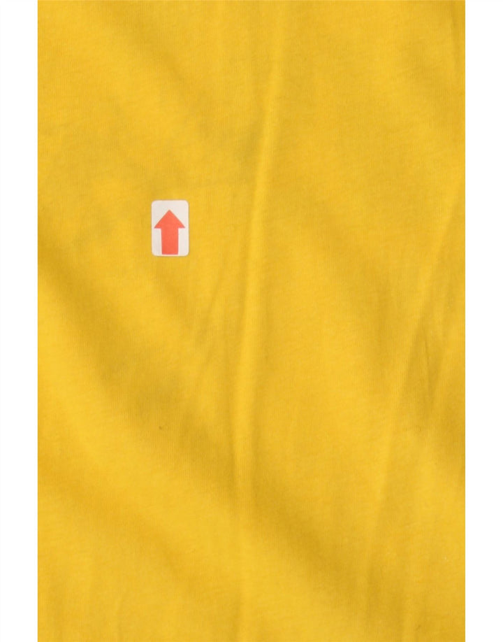 TOMMY HILFIGER Mens Regular Fit Graphic T-Shirt Top Medium Yellow Cotton Vintage Tommy Hilfiger and Second-Hand Tommy Hilfiger from Messina Hembry 