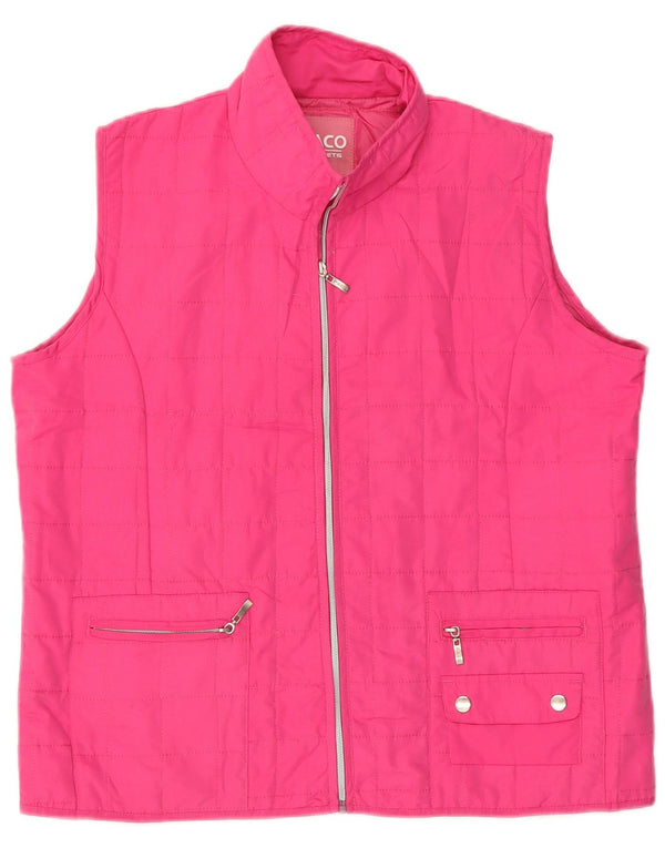 PACO Womens Padded Gilet UK 18 XL Pink Polyester