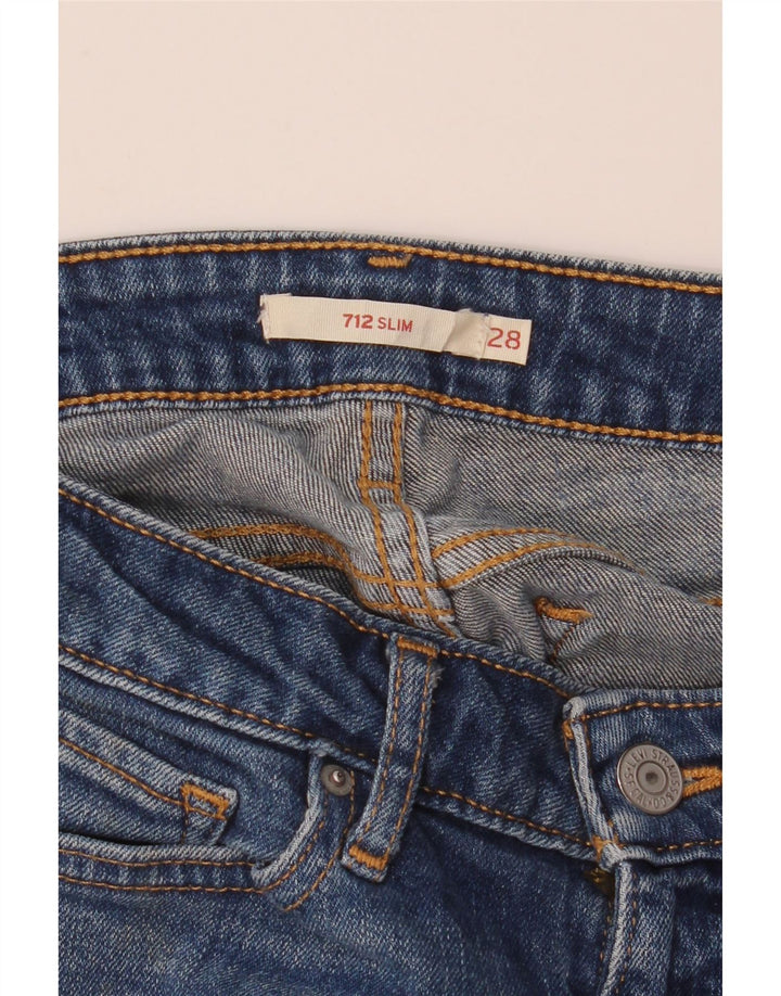 Damskie jeansy Levi's 712 Slim W28 L31 Niebieskie