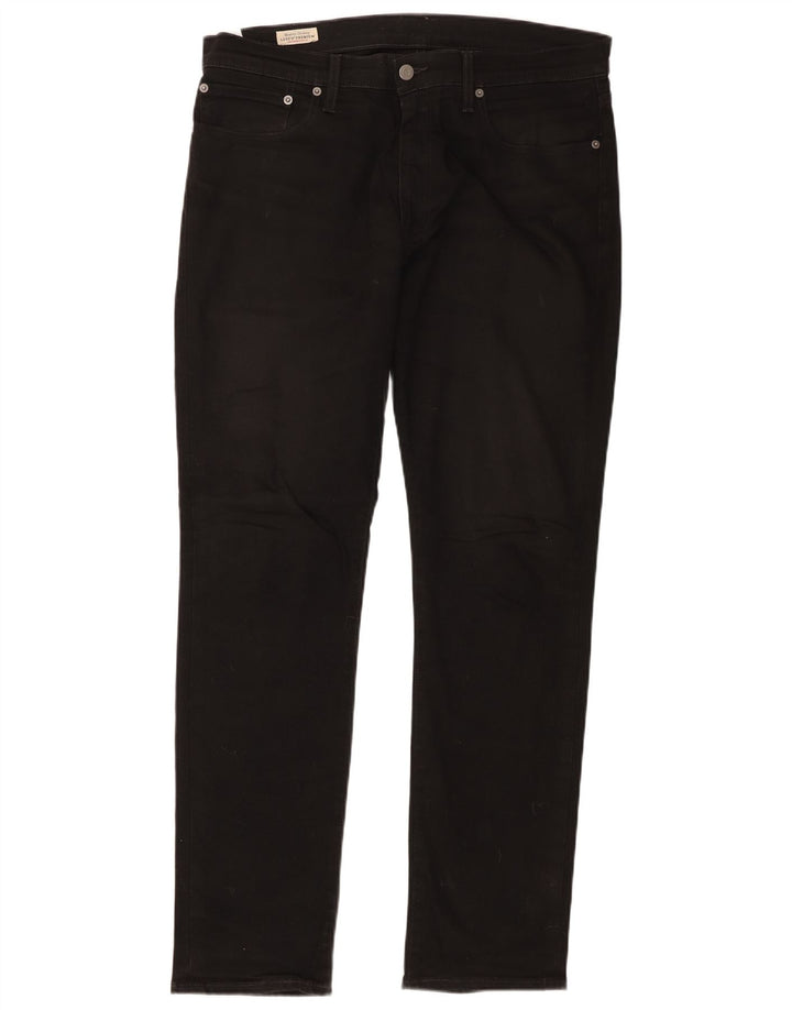 Męskie jeansy Levi's 511 Slim W34 L32 Czarna bawełna