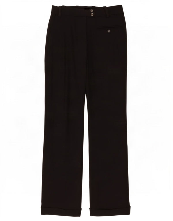Damskie spodnie garniturowe Pinko Bootcut UK 8 Small W28 L29 Czarna wiskoza