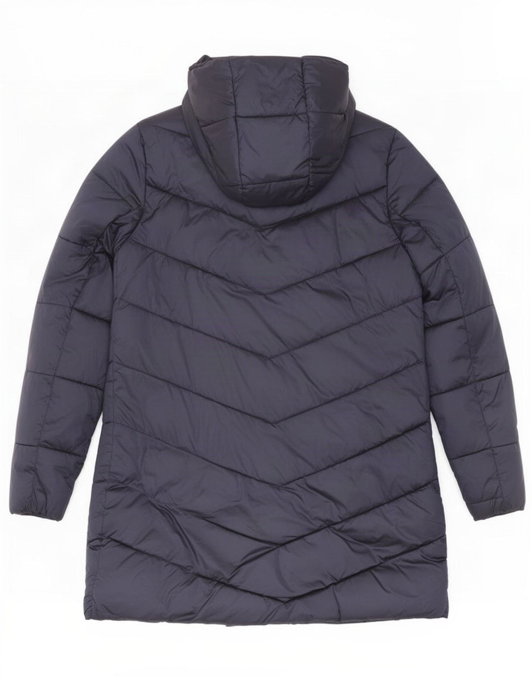 Damski płaszcz z kapturem, oversize, wyściełany Barbour UK 8, mały, granatowy
