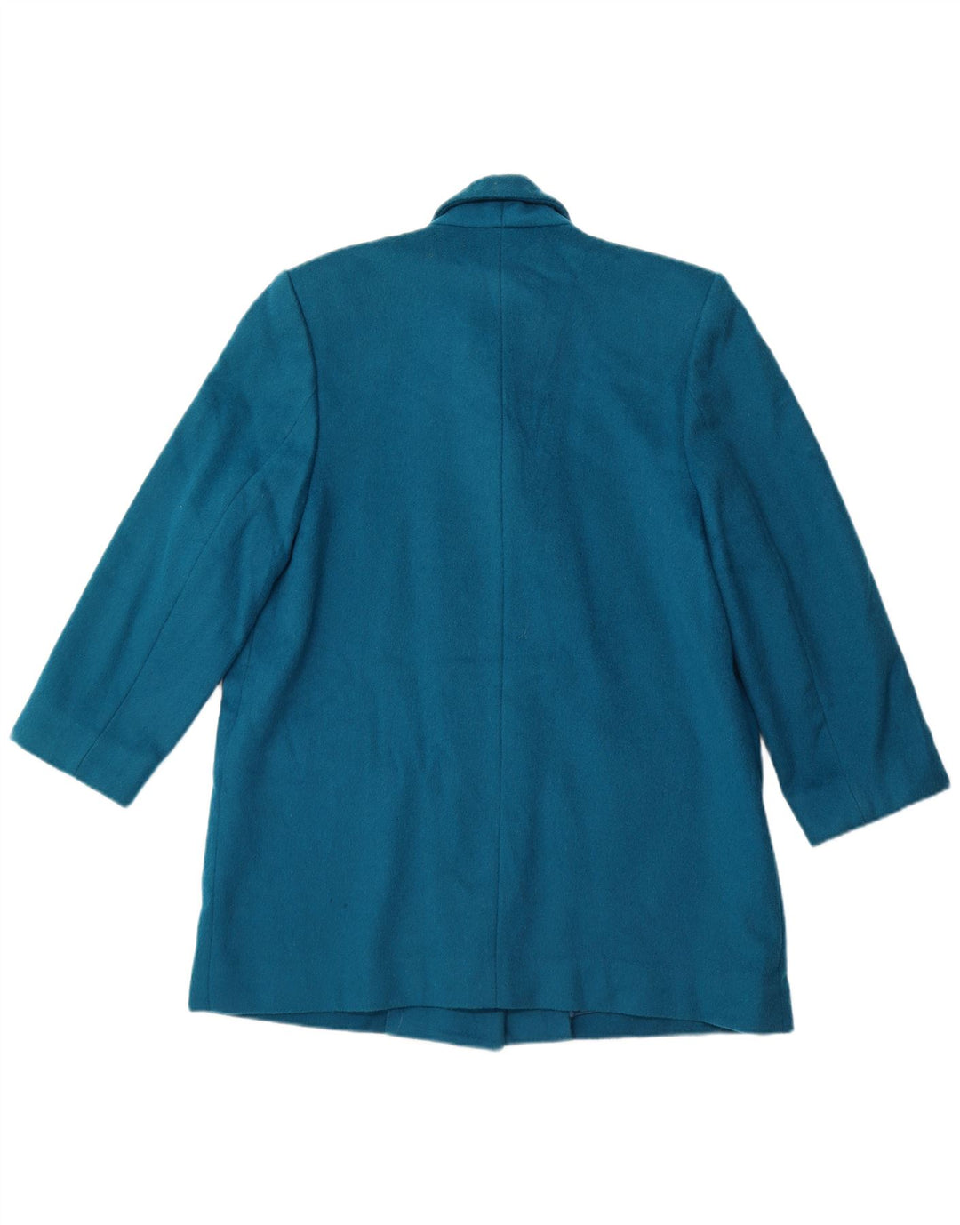 LONDON FOG Damski dwurzędowy płaszcz US 12, duży, niebieski, wełniany