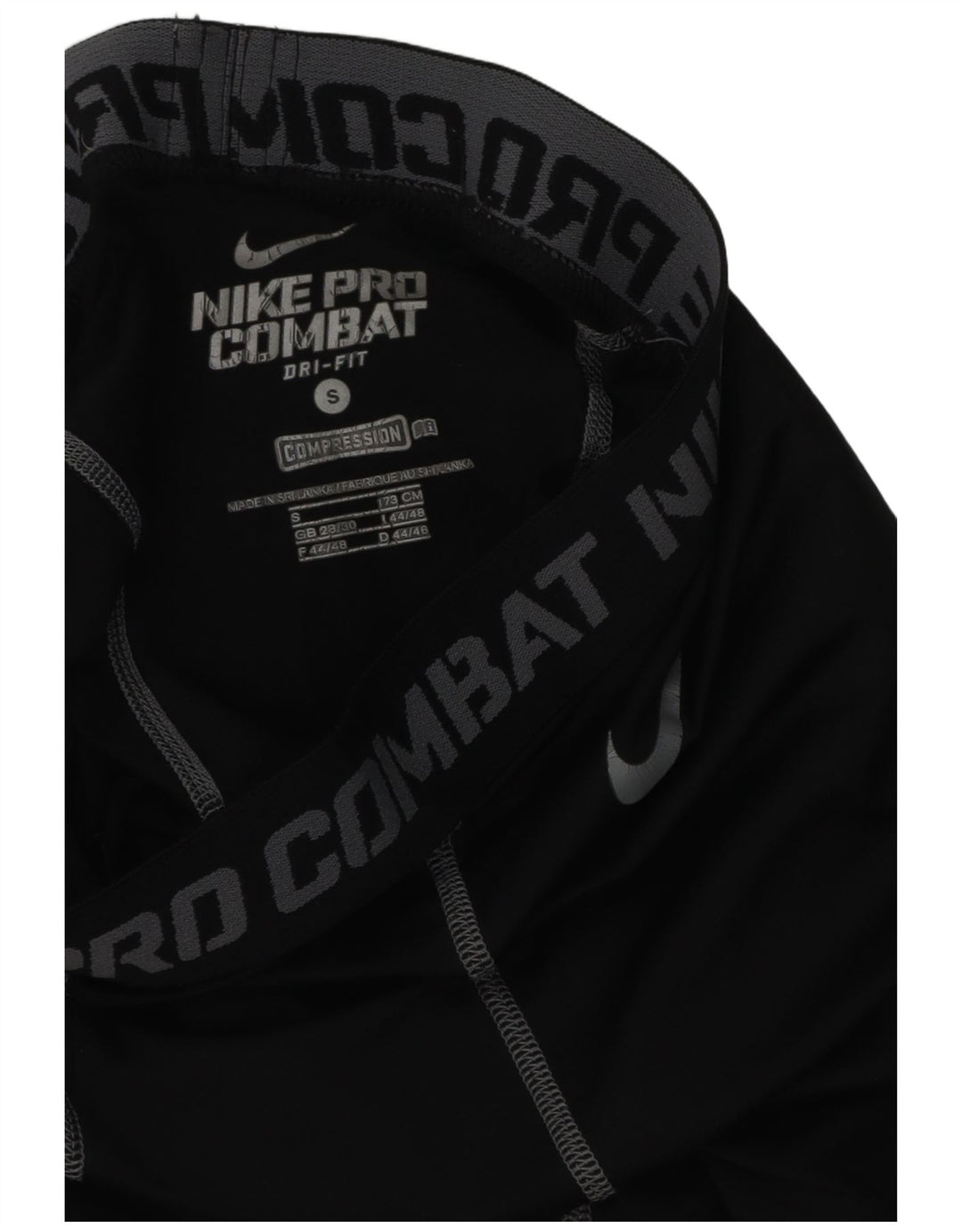 Męskie legginsy Nike Dri Fit Graphic, małe, czarne, syntetyczne