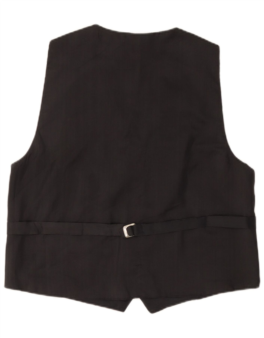 Vintage męska kamizelka w abstrakcyjny wzór, duża niebieska