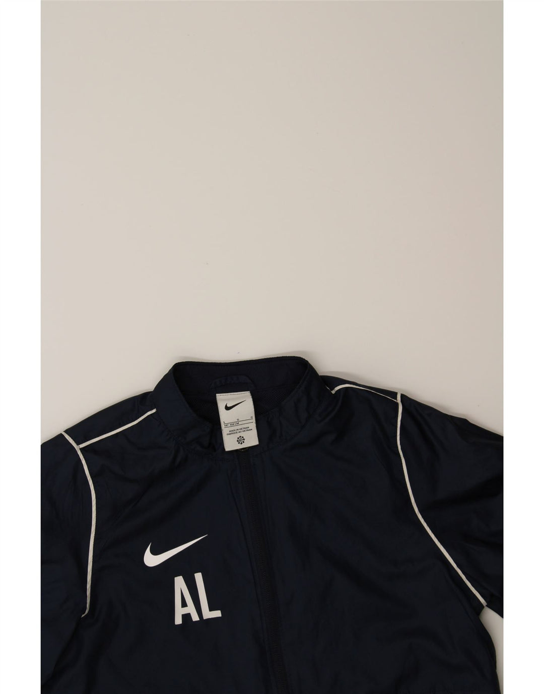 NIKE Boys Tracksuit Top Jacket 12-13 Years Large Navy Blue Polyester Vintage Nike and Second-Hand Nike from Messina Hembry 