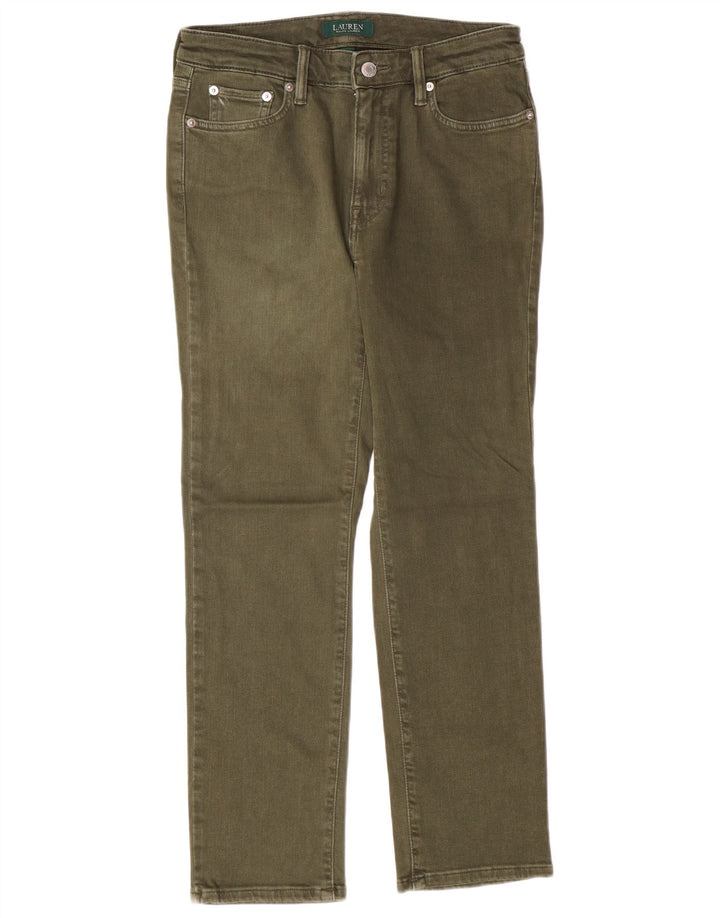 RALPH LAUREN Damskie proste dżinsy US 6 Medium W28 L26 Bawełna khaki