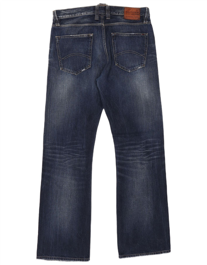 Męskie jeansy Bootcut TOMMY HILFIGER W34 L34 Granatowe, bawełniane