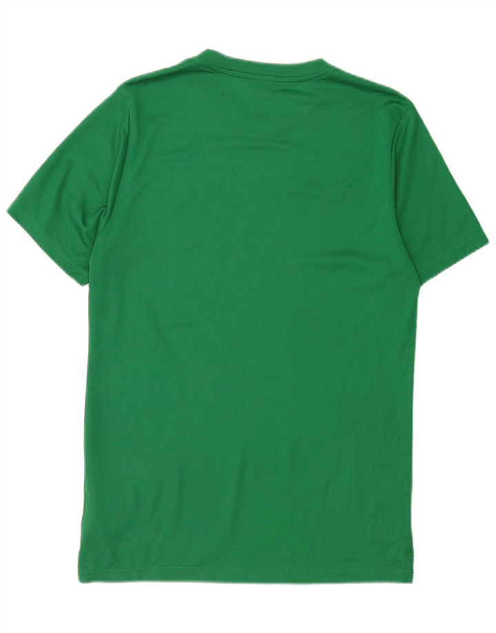 Męski T-shirt z grafiką Nike Dri Fit, średni zielony poliester