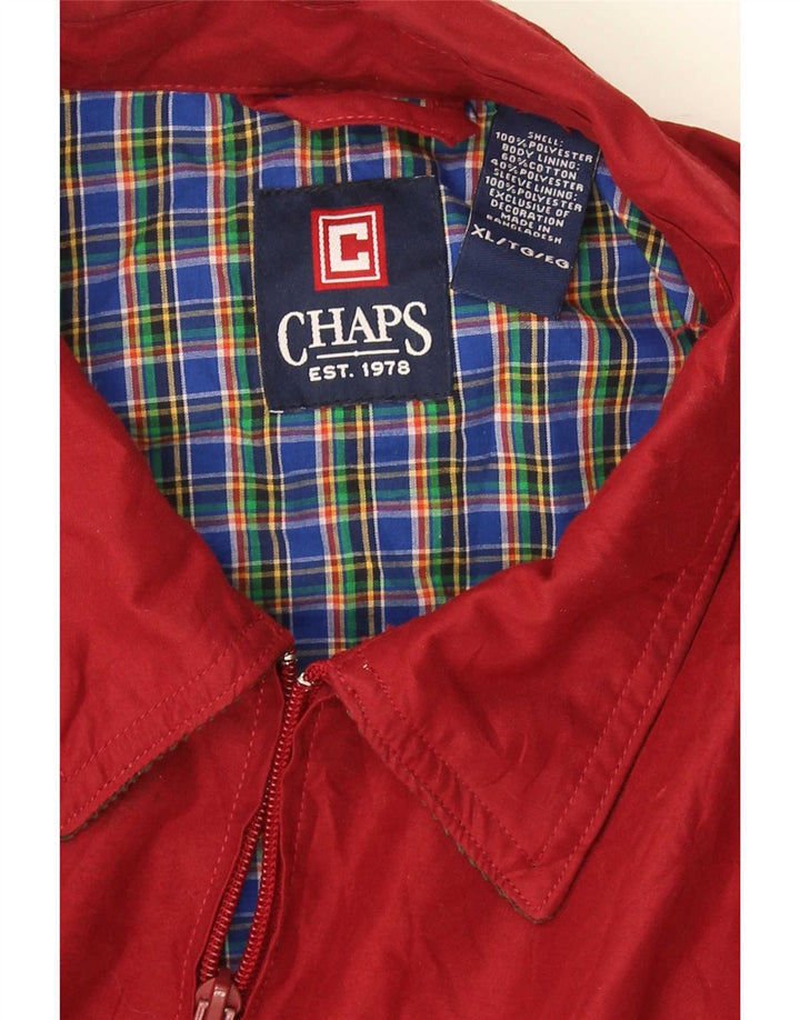 Męska kurtka bomberka Chaps UK 42 XL, czerwona, poliestrowa