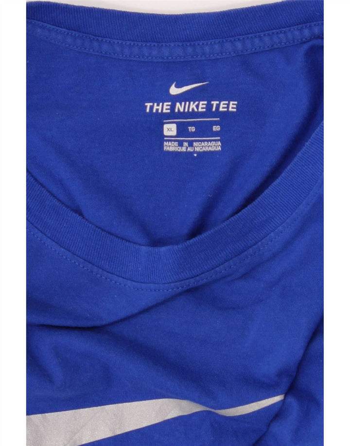 Męski T-shirt z grafiką Nike, XL, niebieski