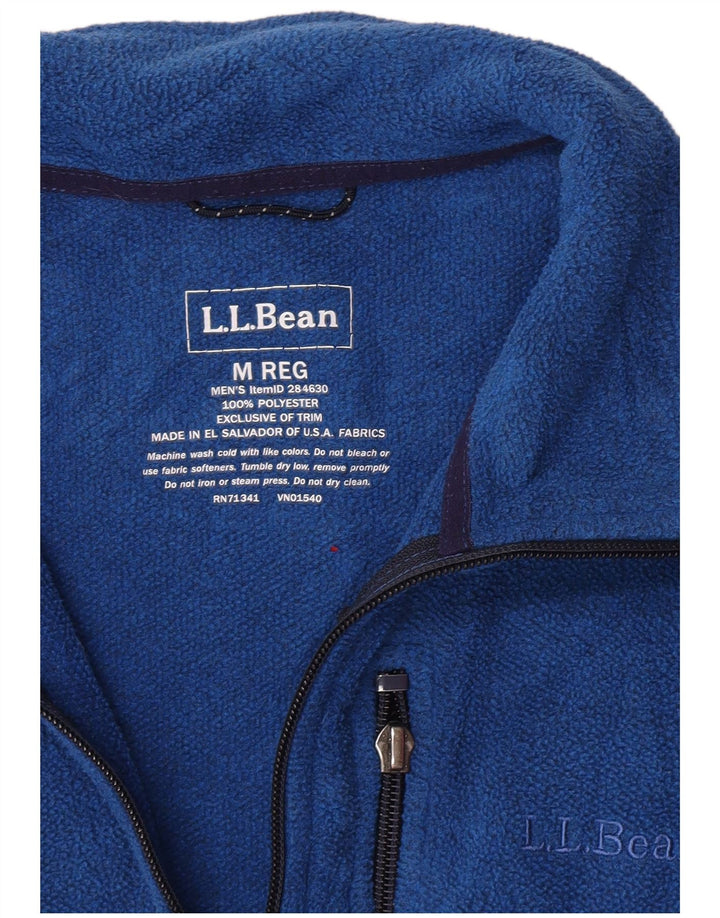 Męska kurtka polarowa L.L.Bean UK 38, średni niebieski poliester