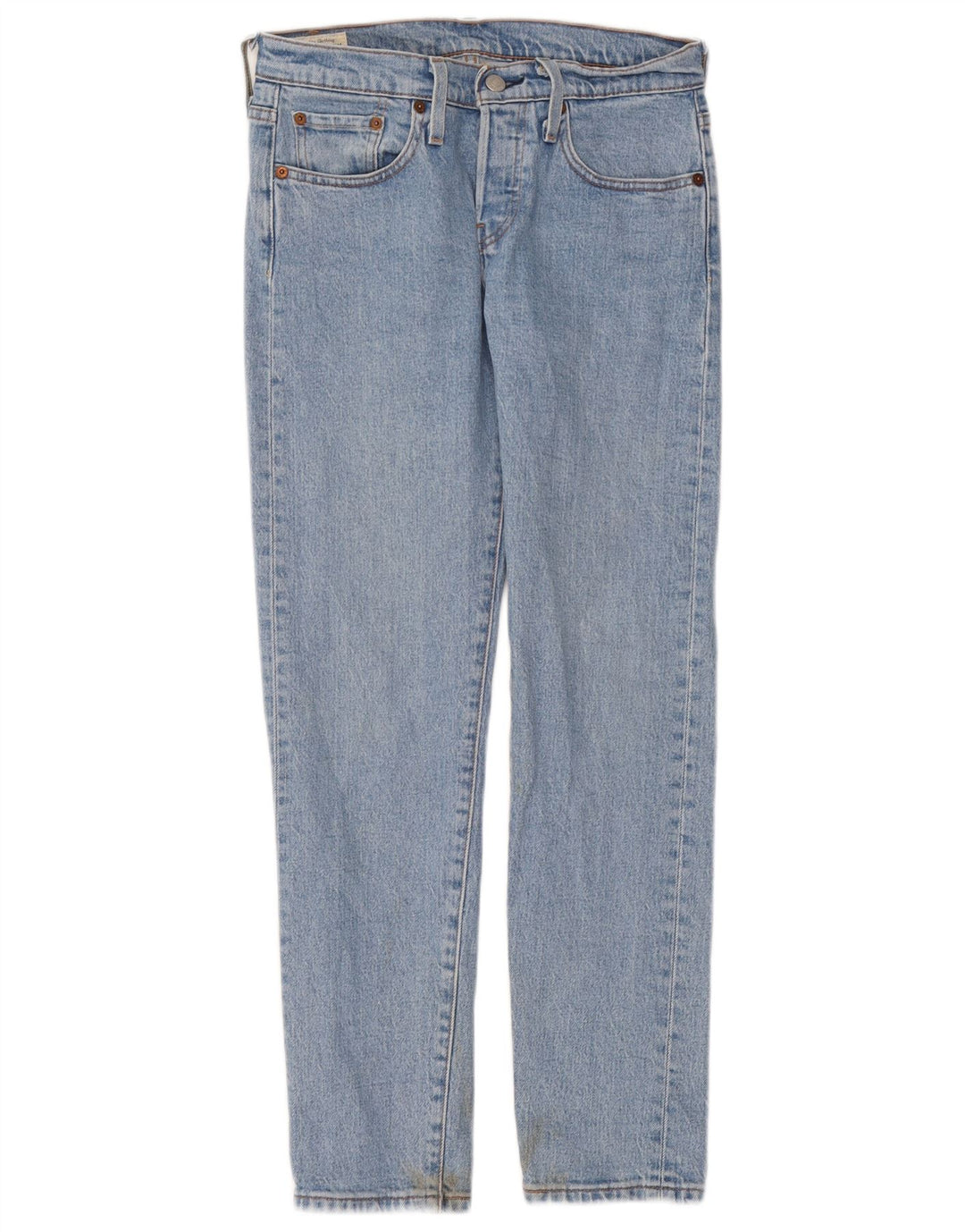 Damskie jeansy Levi's 501 Straight W24 L28 Niebieskie bawełniane