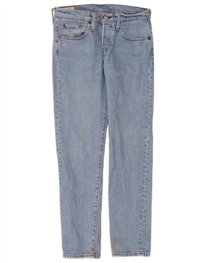 Damskie jeansy Levi's 501 Straight W24 L28 Niebieskie bawełniane