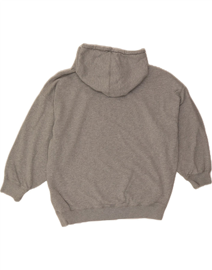 J. CREW Womens Oversized Hoodie Jumper UK 14 Medium Grey Cotton Vintage J. Crew and Second-Hand J. Crew from Messina Hembry 