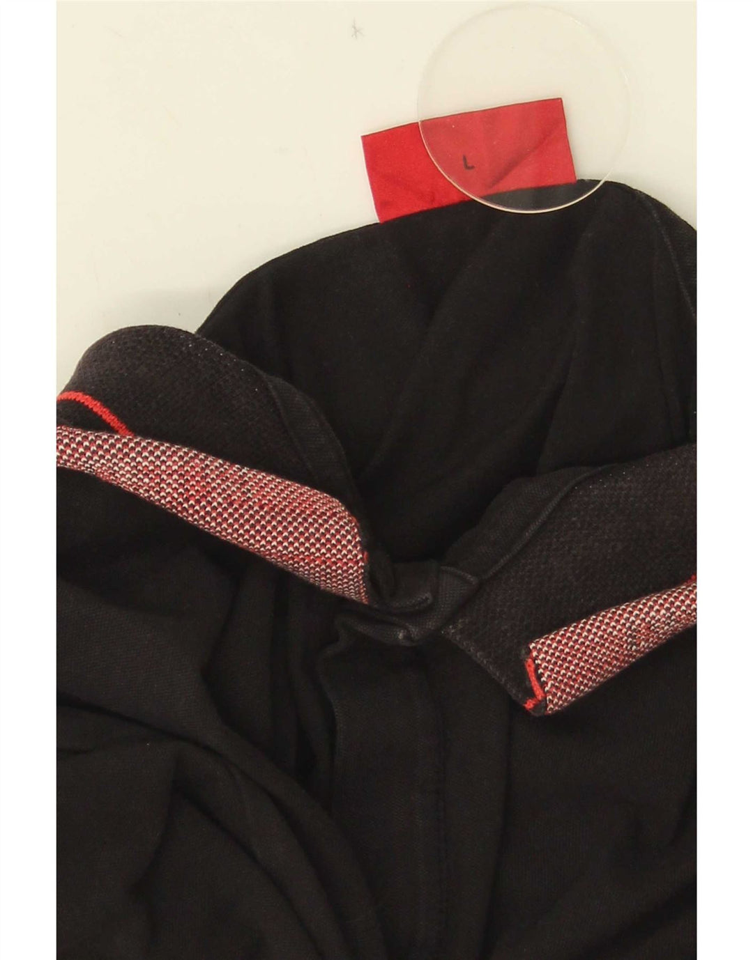 Męska koszulka polo Hugo Boss, duża, czarna, bawełniana w paski