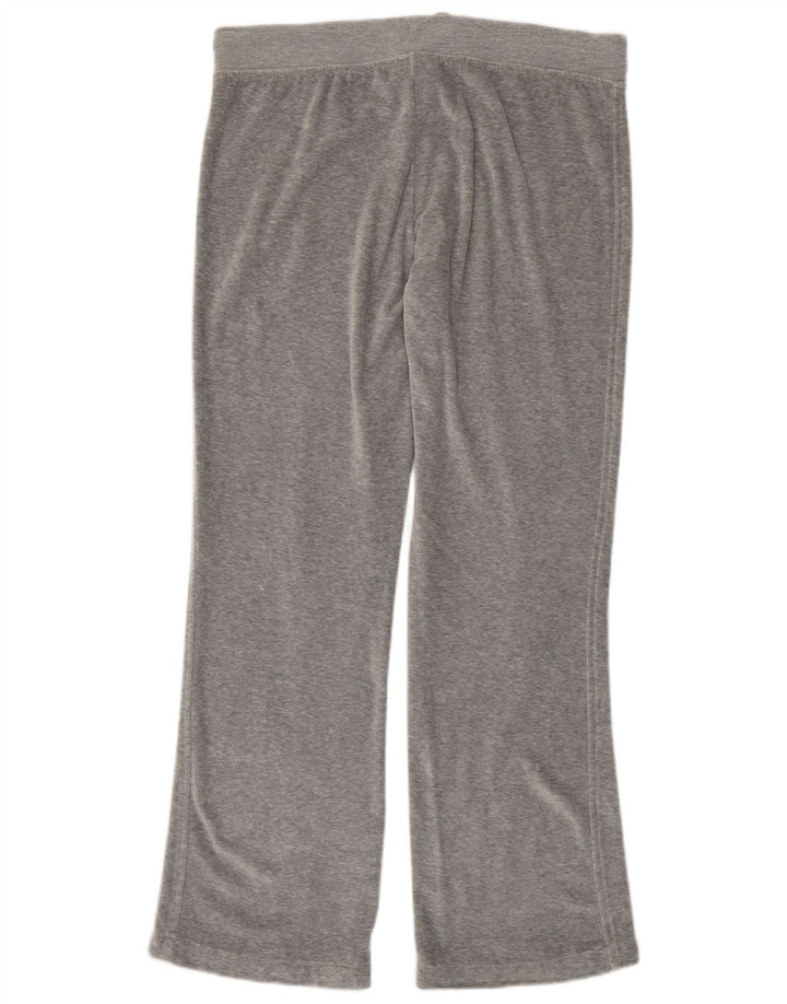 Damskie spodnie dresowe Champion welurowe UK 16, duże, szare, bawełniane