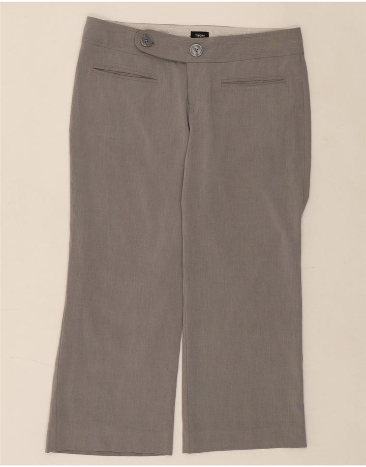 MOSSIMO Womens Stretch Straight Capri Trousers US 8 Medium W34 L24 Grey Vintage Mossimo and Second-Hand Mossimo from Messina Hembry 