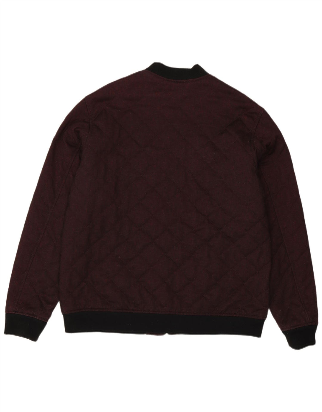 Męska pikowana kurtka bomberka Zara UK 44 2XL bordowa