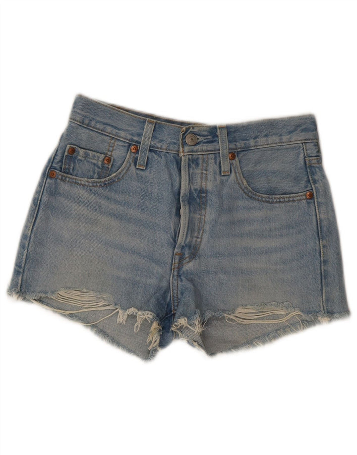 Damskie spodenki jeansowe Levi's 501 W24 XS Niebieskie