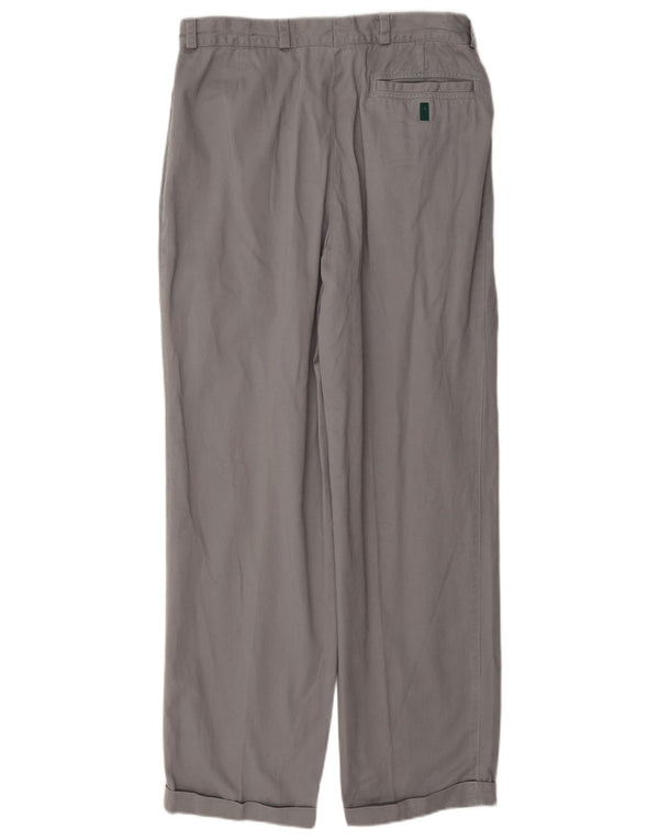 Męskie spodnie chino w stylu vintage IT 46 Small W29 L30 Szara bawełna