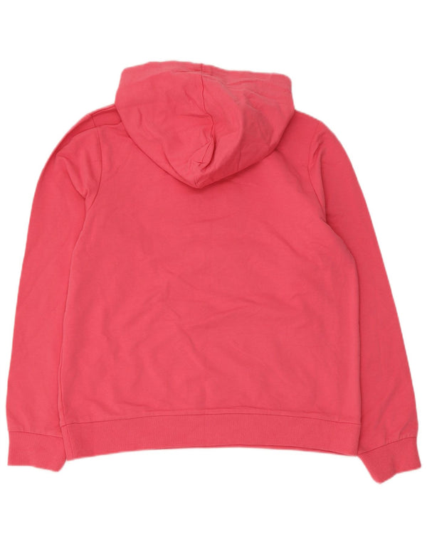 Damski sweter z kapturem Fila, UK 14, średni różowy, bawełniany
