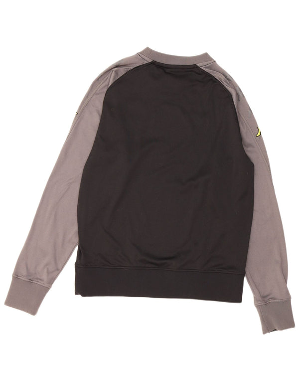 Męska bluza Kappa BVB Dortmund z grafiką, średnio czarna, z blokami kolorów