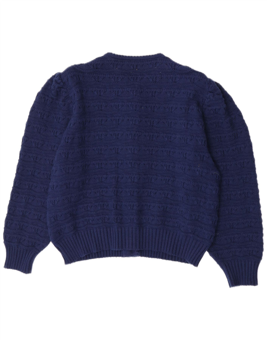 Sweter damski w stylu vintage, EU 50 3XL, granatowy, wełniany