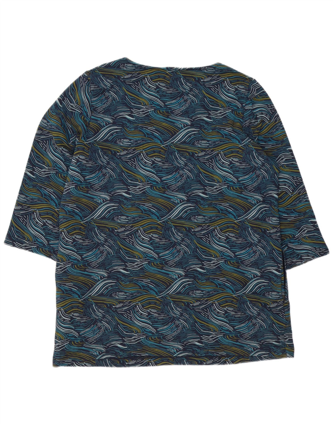 Damska sukienka typu shift SEASALT CORNWALL w abstrakcyjny wzór UK 16, duży niebieski