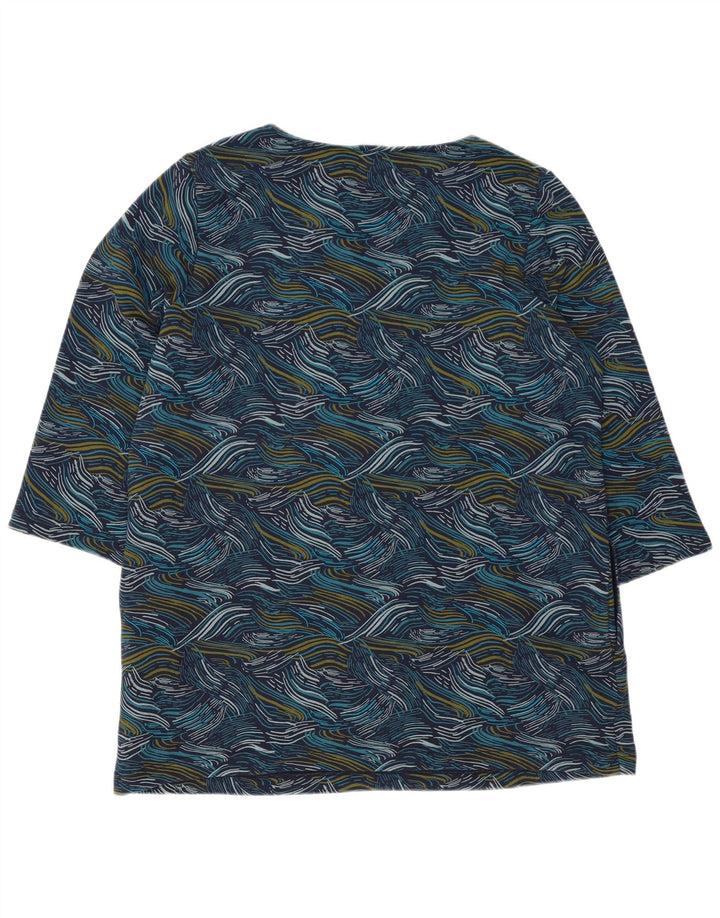 Damska sukienka typu shift SEASALT CORNWALL w abstrakcyjny wzór UK 16, duży niebieski