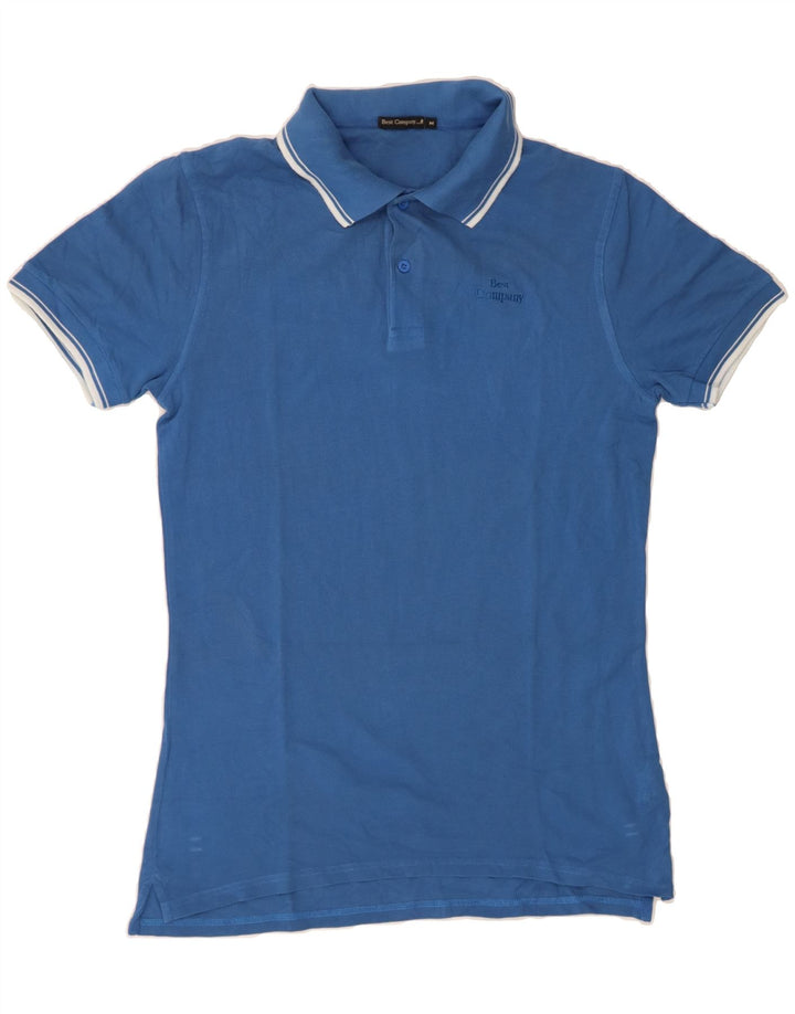 BEST COMPANY Mens Polo Shirt Medium Blue Cotton Vintage Best Company and Second-Hand Best Company from Messina Hembry 