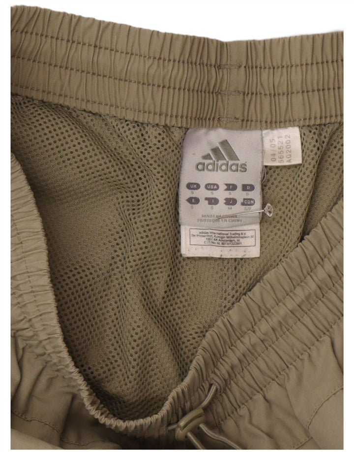 Męskie spodnie dresowe Adidas Capri, małe, khaki, poliester