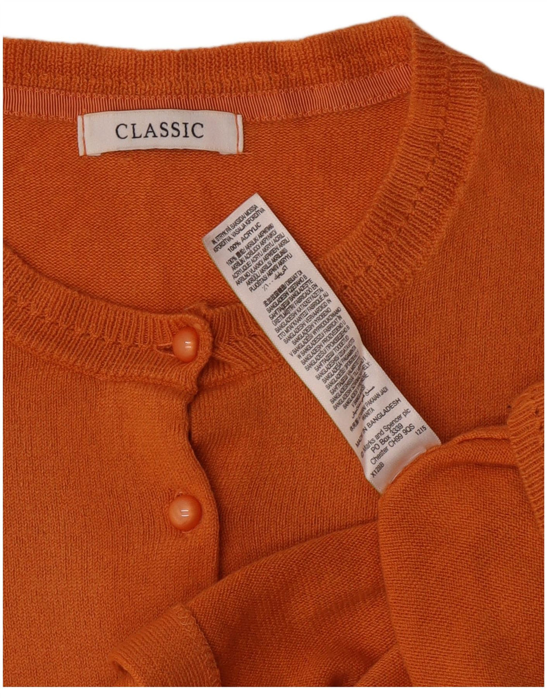 Marks & Spencer Damski sweter oversize UK 16, duży pomarańczowy