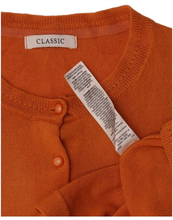 Marks & Spencer Damski sweter oversize UK 16, duży pomarańczowy