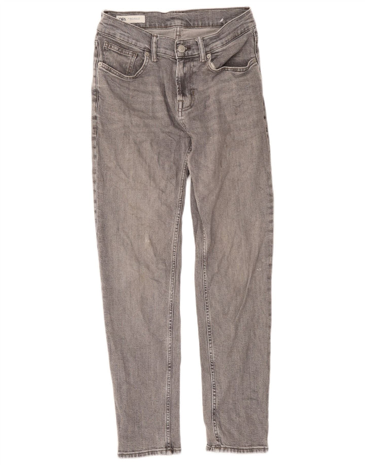 Męskie jeansy slim fit Zara EU 38 Small W30 L29 Szara bawełna