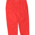 DOCKERS Womens Capri Trousers US 10 Large W32 L21 Red Cotton Vintage Dockers and Second-Hand Dockers from Messina Hembry 
