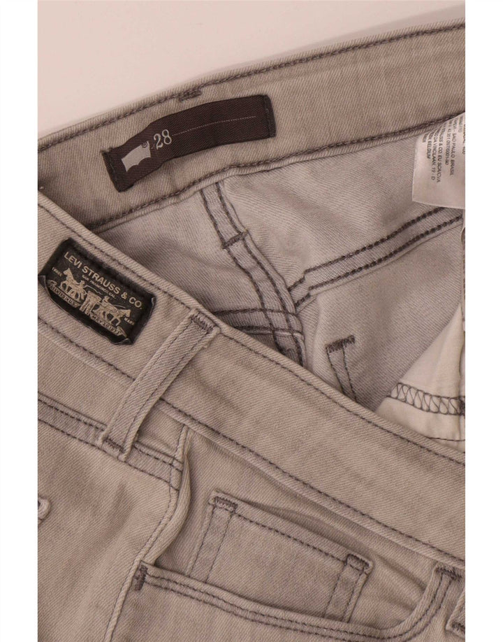 Damskie dżinsy Levi's W28 L25 Szara bawełna