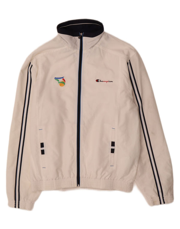 Męska kurtka dresowa Champion, średni biały poliester