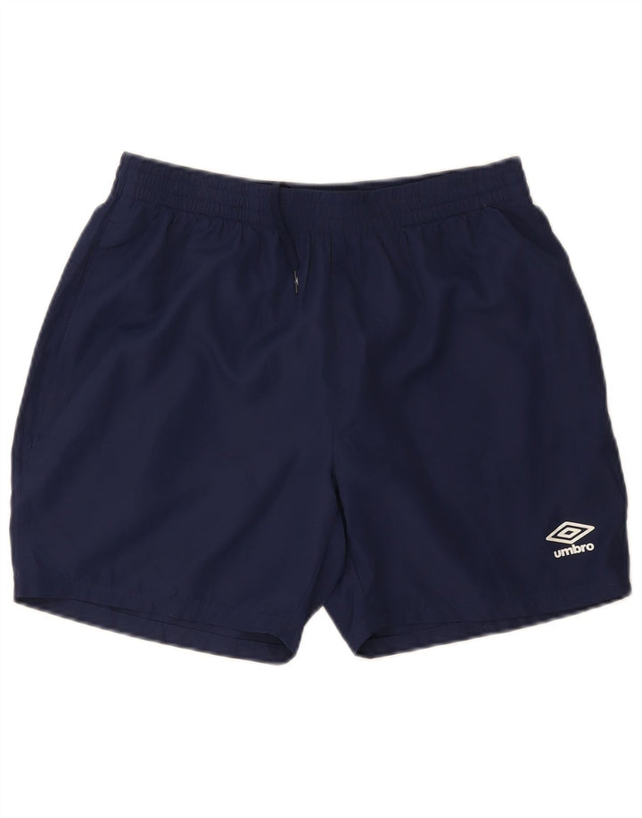 Męskie spodenki sportowe Umbro, średni granatowy poliester