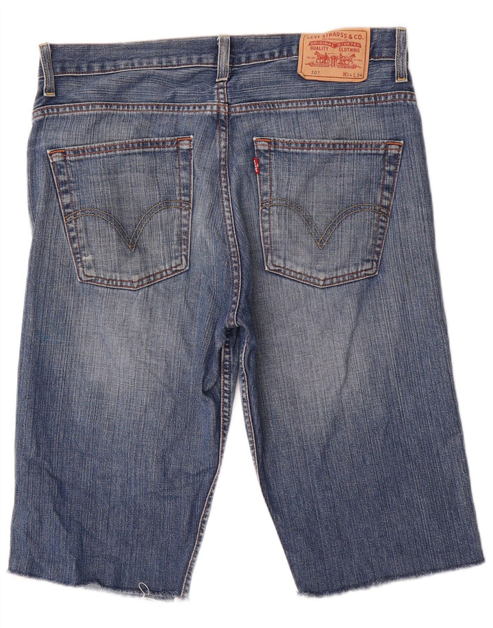 Męskie spodenki jeansowe LEVI'S 507 W34, duże, niebieskie, bawełniane