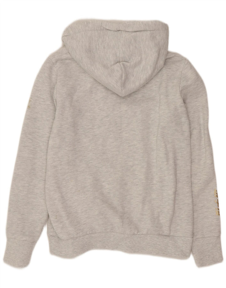 Damski sweter z kapturem Superdry, UK 12, średnioszary, poliestrowy