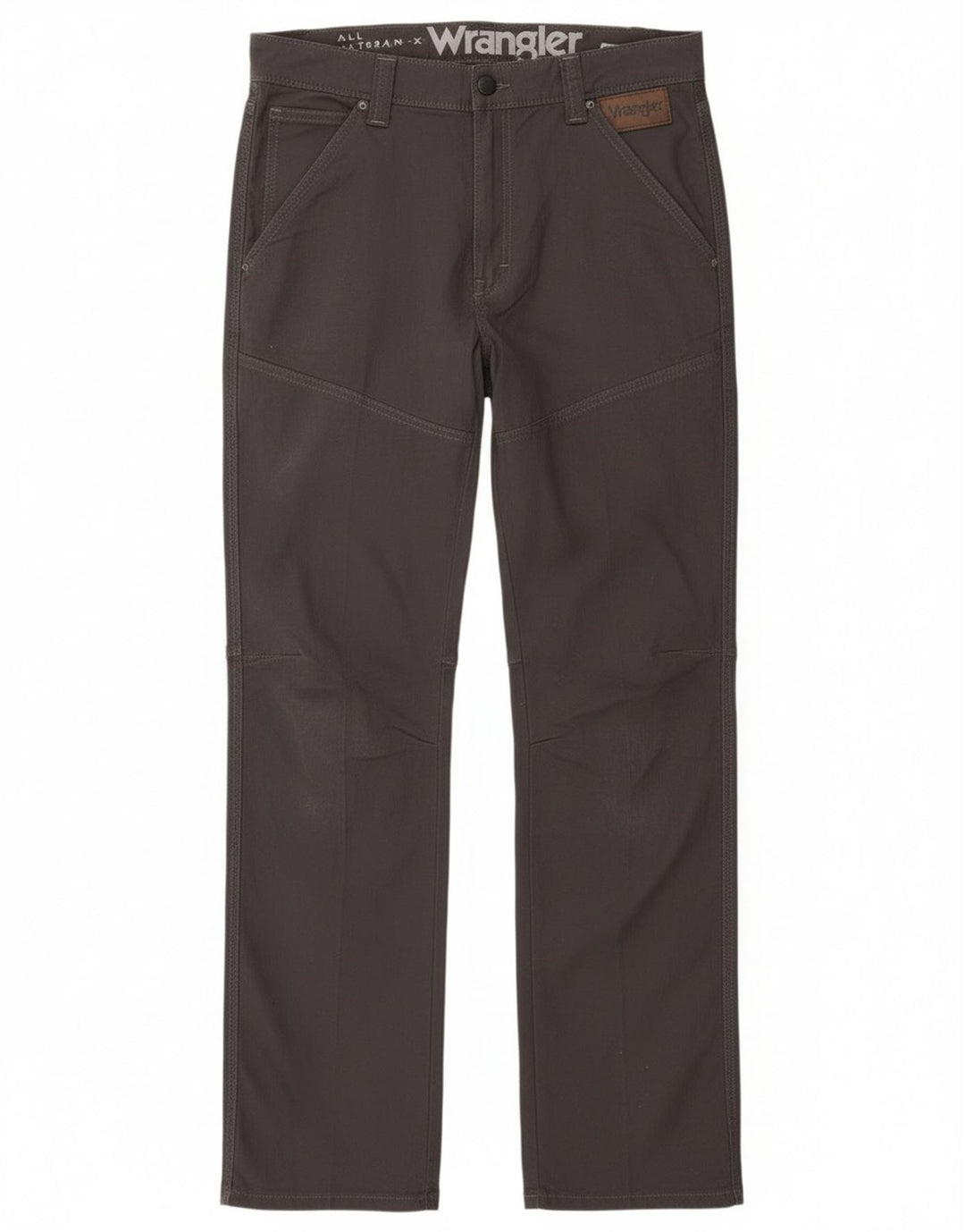 Męskie proste spodnie codzienne Wrangler W33 L33 szare