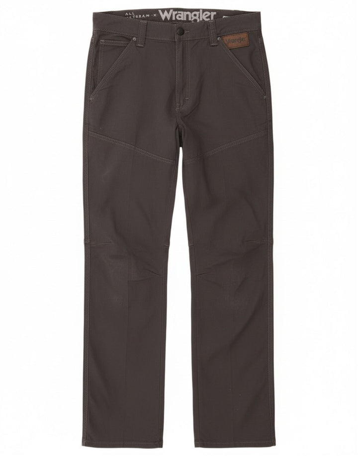 Męskie proste spodnie codzienne Wrangler W33 L33 szare