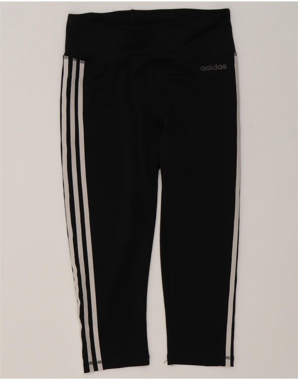 Damskie legginsy Adidas Climalite Capri UK 12/14 Średni czarny poliester