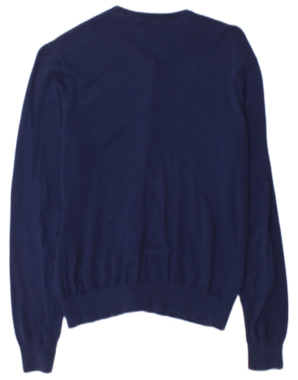 Sweter damski Ralph Lauren UK 14, duży, granatowy, bawełniany