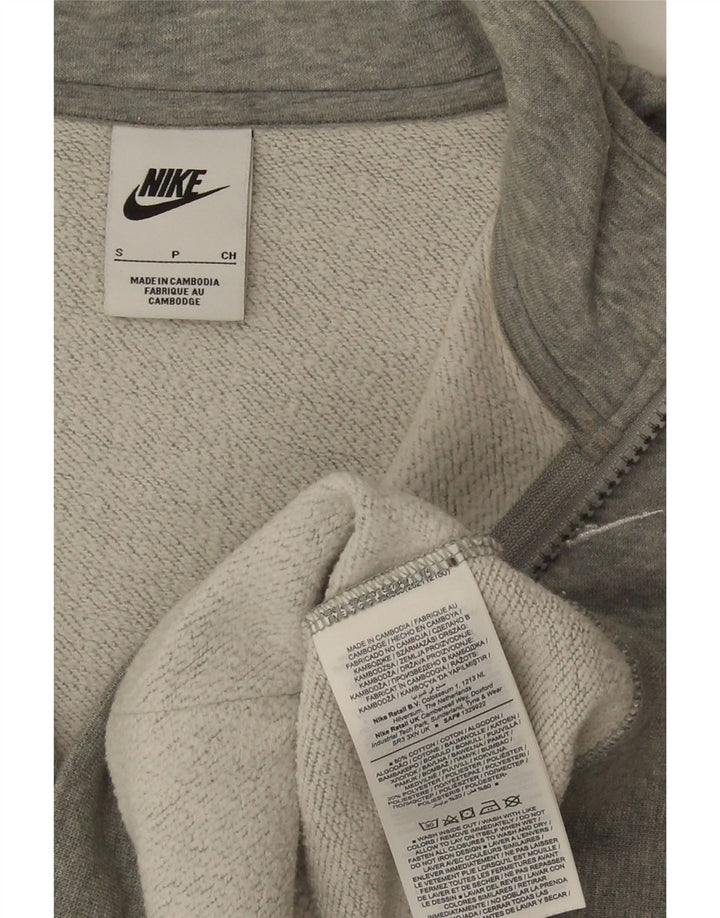 Damska bluza dresowa Nike Oversize z zamkiem błyskawicznym UK 10, mała, szara, nakrapiana