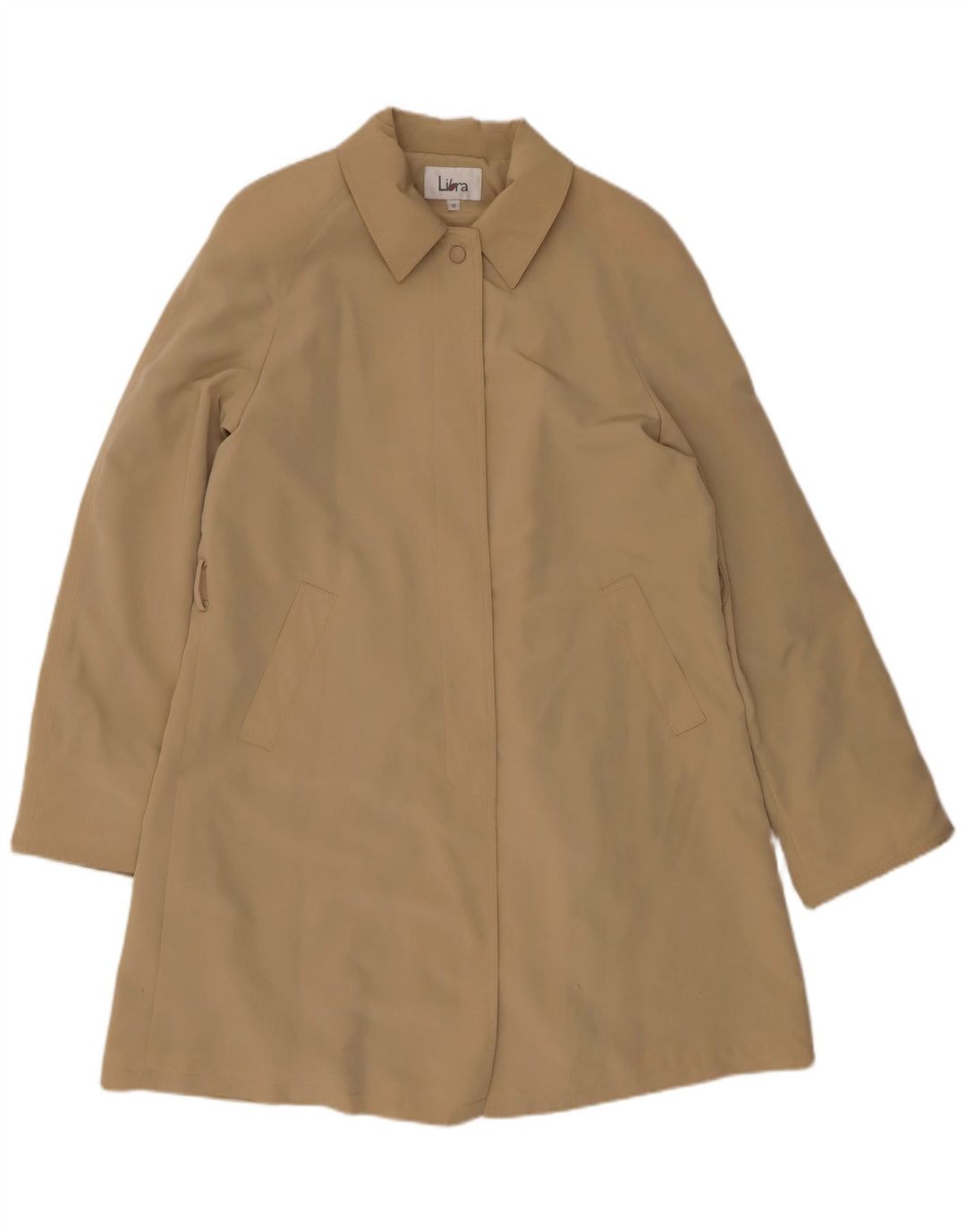 Płaszcz damski Libra US 12, duży, beżowy, poliester