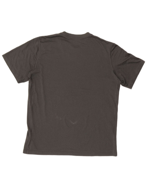 Nike Mens Dri Fit T-Shirt Top Large Grey Polyester